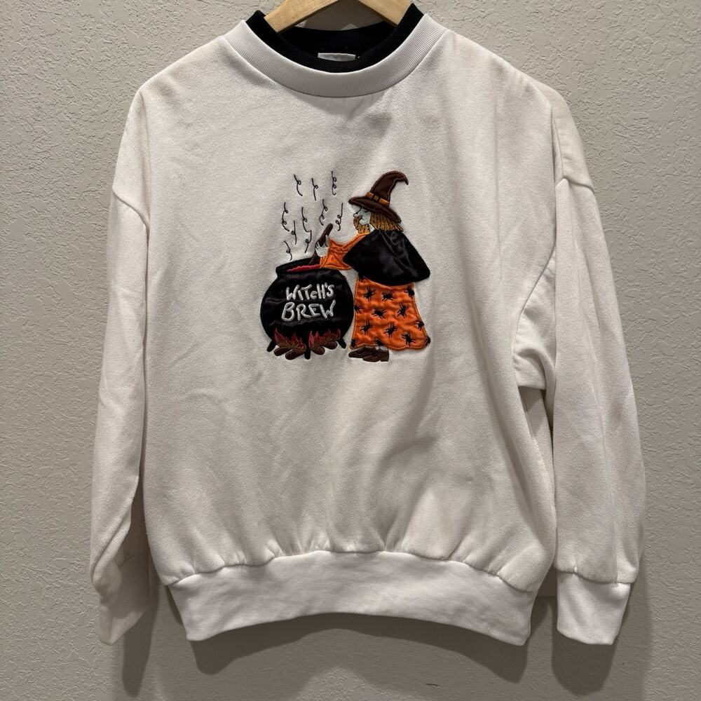 Vintage Women’s Basic Editions Halloween “Witch's Brew” Crewneck - Medium